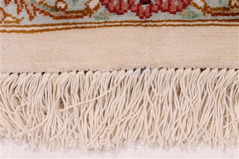 Qum Beige Hand Knotted 32 X 51 Area Rug 254-49139 Image 13