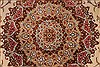 Qum Beige Hand Knotted 32 X 51 Area Rug 254-49139 Thumb 3