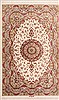 Qum Beige Hand Knotted 32 X 51 Area Rug 254-49139 Thumb 0