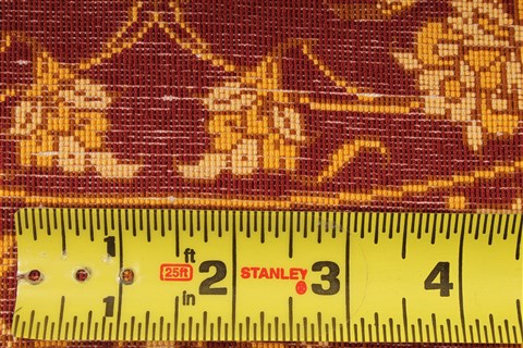Qum Red Oval Hand Knotted 33 X 50 Area Rug 254-49141 Image 7