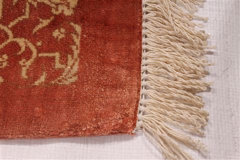 Qum Red Square Hand Knotted 33 X 33 Area Rug 254-49142 Image 11