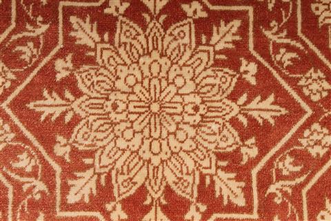 Qum Red Square Hand Knotted 33 X 33 Area Rug 254-49142 Image 2