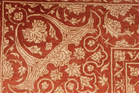 Qum Red Square Hand Knotted 33 X 33 Area Rug 254-49142 Image 7