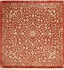 Qum Red Square Hand Knotted 33 X 33  Area Rug 254-49142 Thumb 0