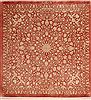 Qum Red Square Hand Knotted 33 X 33 Area Rug 254-49142 Thumb 0