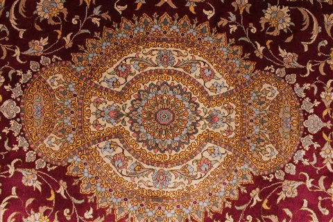 Qum Beige Hand Knotted 33 X 50 Area Rug 254-49147 Image 12