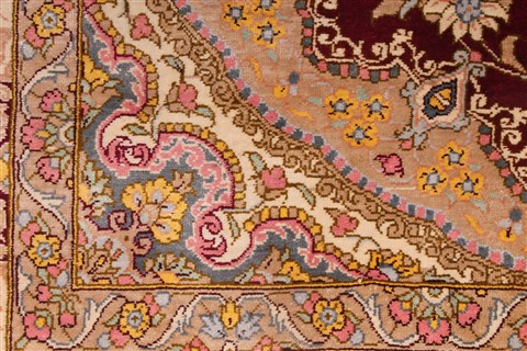 Qum Beige Hand Knotted 33 X 50 Area Rug 254-49147 Image 5