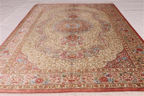 Qum Purple Hand Knotted 33 X 50 Area Rug 254-49150 Image 2