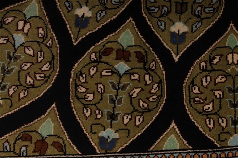 Qum Black Hand Knotted 33 X 50 Area Rug 254-49160 Image 7