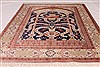 Qum Beige Hand Knotted 34 X 41 Area Rug 254-49163 Thumb 1