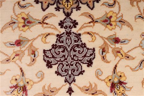 Qum Beige Hand Knotted 35 X 51 Area Rug 254-49165 Image 14