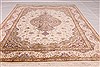 Qum Beige Hand Knotted 35 X 51 Area Rug 254-49165 Thumb 1