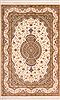 Qum Beige Hand Knotted 35 X 51 Area Rug 254-49165 Thumb 0