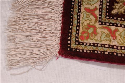 Qum Red Hand Knotted 33 X 41 Area Rug 254-49166 Image 16