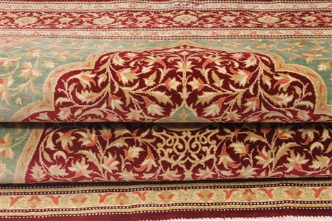 Qum Red Hand Knotted 33 X 41 Area Rug 254-49166 Image 21