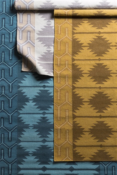 Surya Jewel Tone II Blue Runner 26 X 80 Area Rug JTII2065-268 800-49223 Image 2