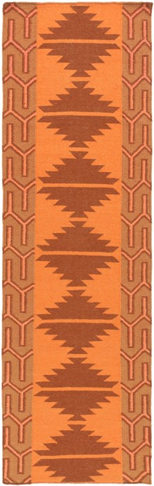 Surya Jewel Tone II Orange Runner 26 X 80 Area Rug JTII2070-268 800-49248 Image 0