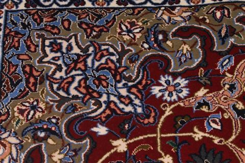 Isfahan Blue Hand Knotted 37 X 53 Area Rug 254-50335 Image 12