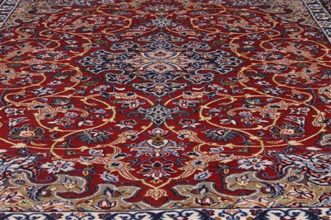 Isfahan Blue Hand Knotted 37 X 53 Area Rug 254-50335 Image 3