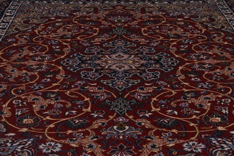 Isfahan Blue Hand Knotted 37 X 53 Area Rug 254-50335 Image 5