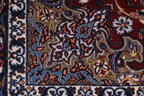 Isfahan Blue Hand Knotted 37 X 53 Area Rug 254-50335 Image 7