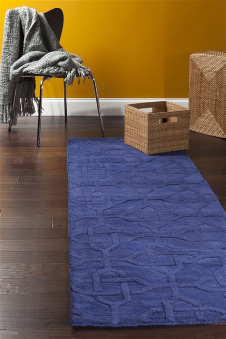 Surya Mystique Blue Runner 26 X 80 Area Rug M5204-268 800-51116 Image 2