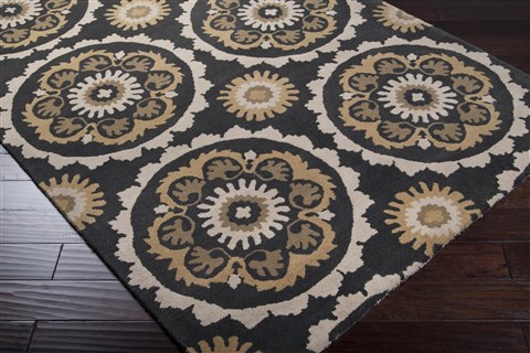 Surya Mosaic Black 80 X 110 Area Rug MOS1063-811 800-52984 Image 1