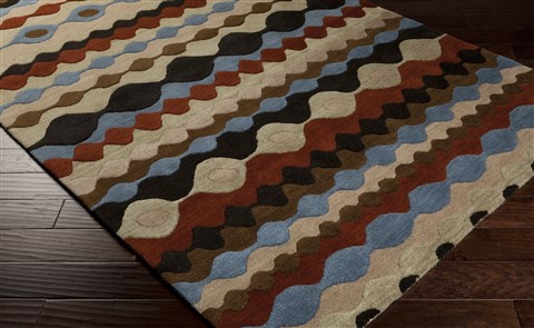 Surya Oasis Black 20 X 30 Area Rug OAS1086-23 800-54184 Image 1