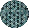 Surya Oasis Blue Round 80 X 80 Area Rug OAS1102-8RD 800-54251 Thumb 0