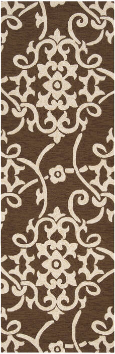 Surya Rain Brown Runner 26 X 80 Area Rug RAI1105-268 800-55916 Image 0