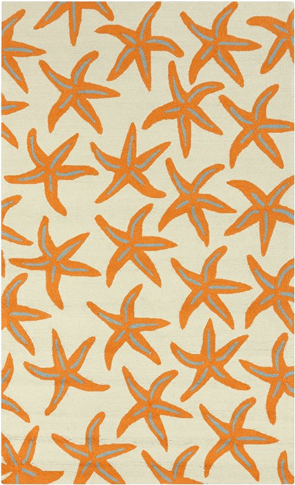 Surya Rain Orange 80 X 100 Area Rug RAI1136-810 800-56010 Image 0