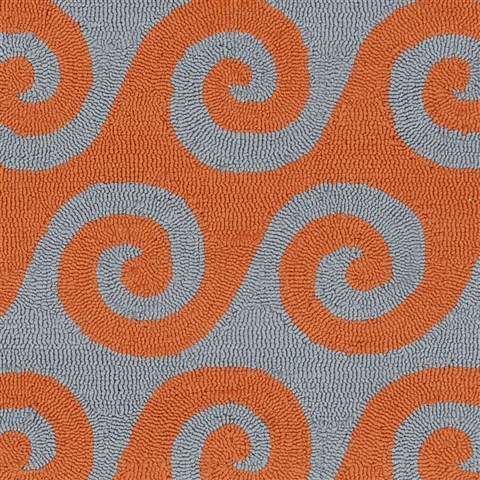 Surya Rain Orange 20 X 30 Area Rug RAI1138-23 800-56020 Image 2