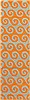 Surya Rain Orange Runner 26 X 80 Area Rug RAI1138-268 800-56021 Thumb 0