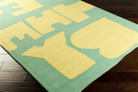 Surya Rain Green 30 X 50 Area Rug RAI1143-35 800-56057 Image 1