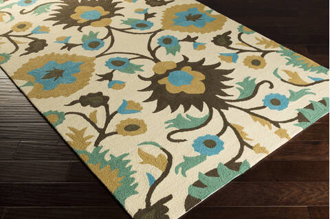Surya Rain Blue 90 X 120 Area Rug RAI1148-912 800-56096 Image 1