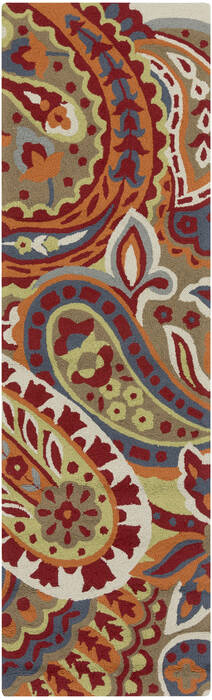 Surya Rain Red Runner 26 X 80 Area Rug RAI1160-268 800-56175 Image 0