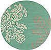 Surya Rain Blue Round 80 X 80 Area Rug RAI1162-8RD 800-56193 Thumb 0