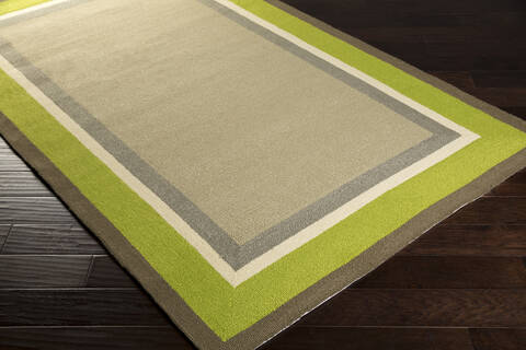 Surya Rain Green 90 X 120 Area Rug RAI1165-912 800-56215 Image 1