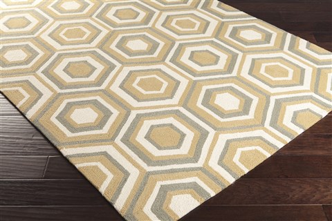 Surya Rain Yellow 30 X 50 Area Rug RAI1225-35 800-56554 Image 1