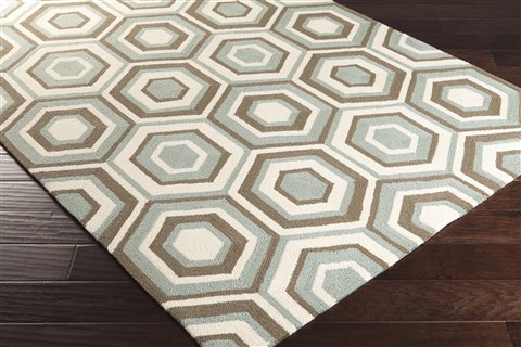 Surya Rain Grey 90 X 120 Area Rug RAI1226-912 800-56565 Image 1