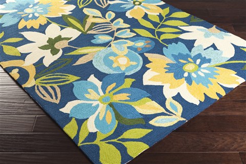 Surya Rain Blue 80 X 100 Area Rug RAI1228-810 800-56577 Image 1