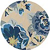 Surya Rain Blue Round 80 X 80 Area Rug RAI1231-8RD 800-56599 Thumb 0