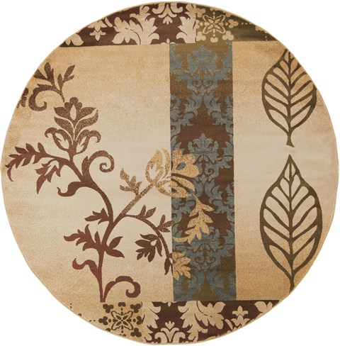 Surya Riley Brown Round 80 X 80 Area Rug RLY5013-8RD 800-57134 Image 0