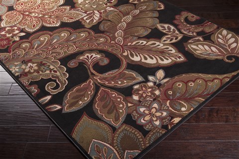 Surya Riley Black 71 X 101 Area Rug RLY5021-7101010 800-57205 Image 1