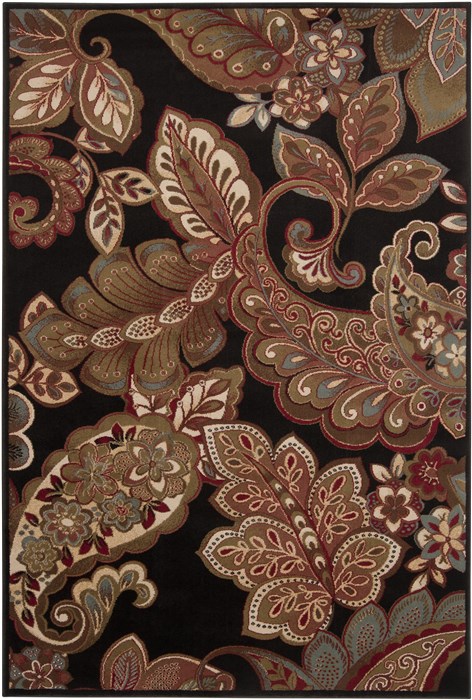 Surya Riley Black 71 X 101 Area Rug RLY5021-7101010 800-57205 Image 0