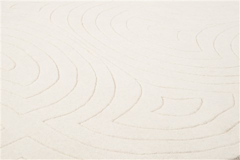 Surya Sculpture White Round 80 X 80 Area Rug SCU7549-8RD 800-58383 Image 1