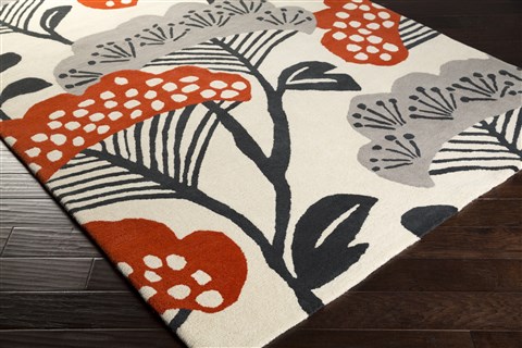 Surya Sanderson Orange 50 X 80 Area Rug SND4531-58 800-59141 Image 1