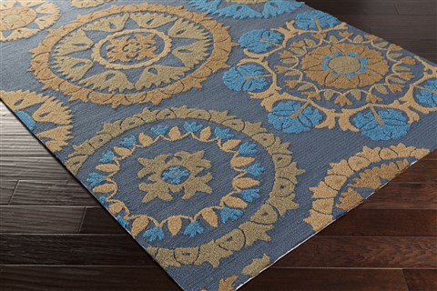 Surya Storm Blue 50 X 76 Area Rug SOM7762-576 800-59461 Image 1