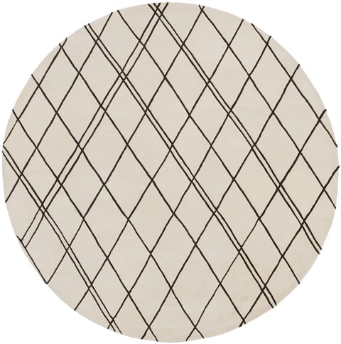 Surya Studio White Round 80 X 80 Area Rug SR124-8RD 800-59581 Image 0