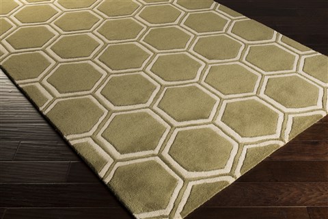 Surya Stamped Green 50 X 80 Area Rug STM801-58 800-59793 Image 1